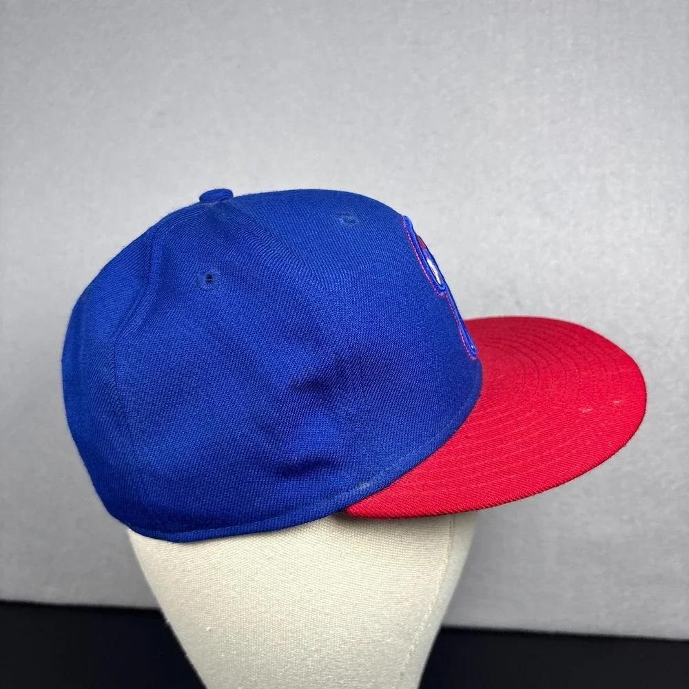 New Era Philadelphia Phillies Snapback Hat Cap Blue Red MLB Retro Size 7 59FIFTY